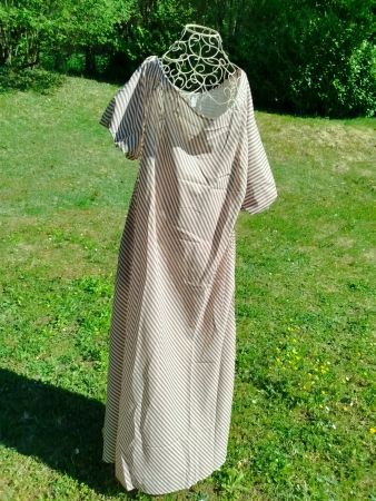 Sublime robe à rayures, couleur rose, taille XL