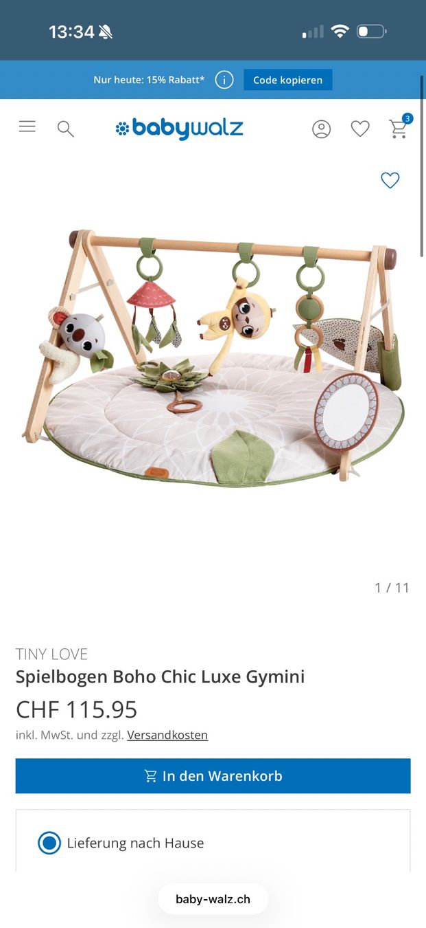Spielmatte: Spielbogen Boho Chic Tiny Love – Gebraucht aus Bülach von Ann91 2