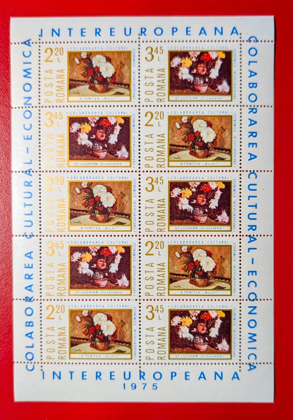 Tutti i francobolli: RUMÄNIEN ROMANIA GEMÄLDE KUNST KLEINBOGEN 1975** POSTFRISCH – Nuovo (secondo la descrizione) da Düdingen venduto da Quartierstrasse