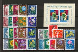 PJ158 - Lot Pro Juventute 1958-1963 **