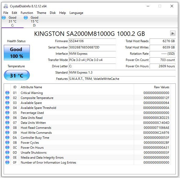 Kingston Dischi rigidi: Kingston M.2. NVME 1.0 TB SSD – Usato da Meilen venduto da speedliq 2