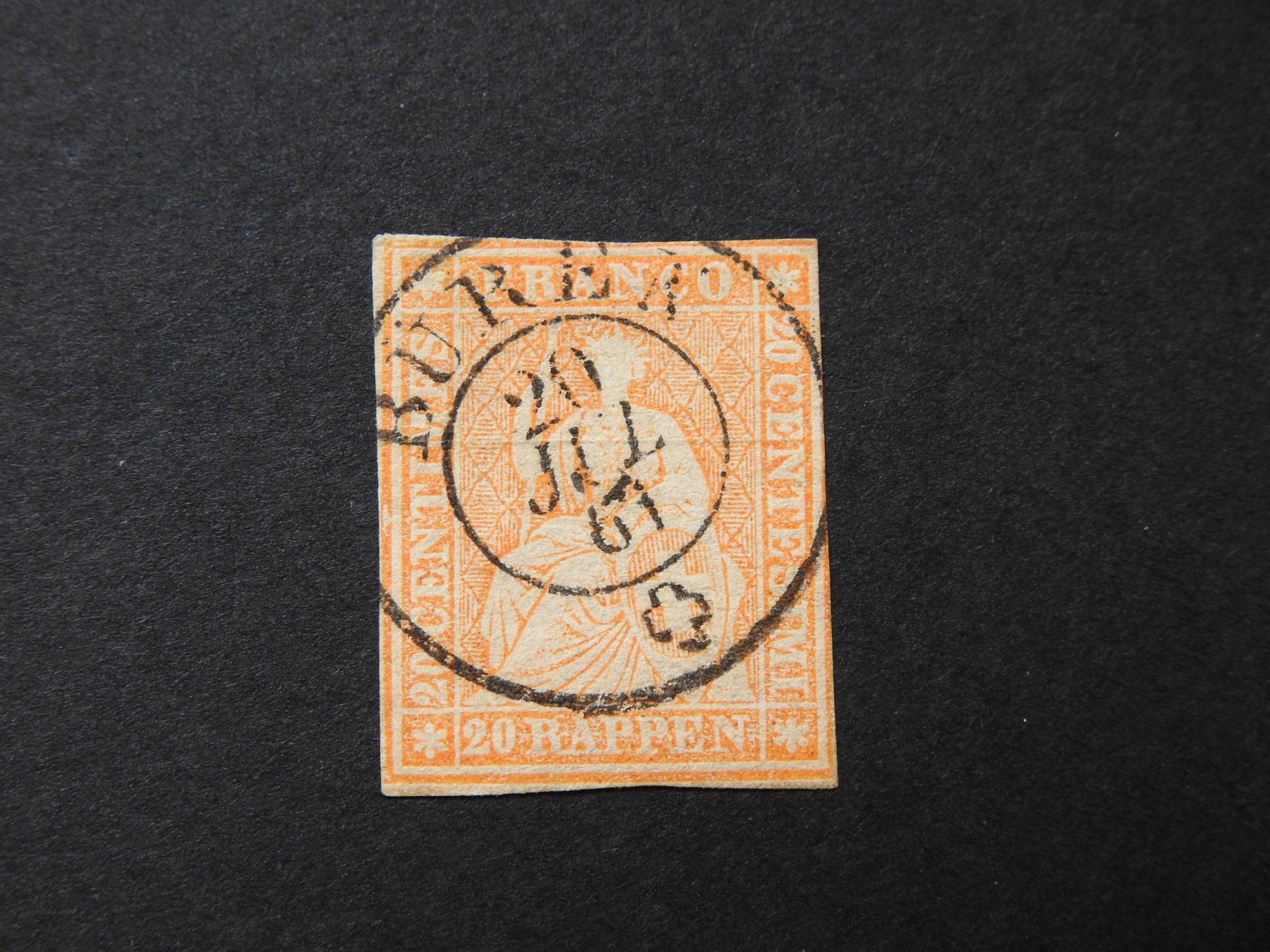 Alle Briefmarken: 25G schön gestempelt BÜREN – Gebraucht aus Rain von Sterne13