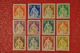 107-116 postfrisch, 109, 110 und 116 nicht sauber postfrisch