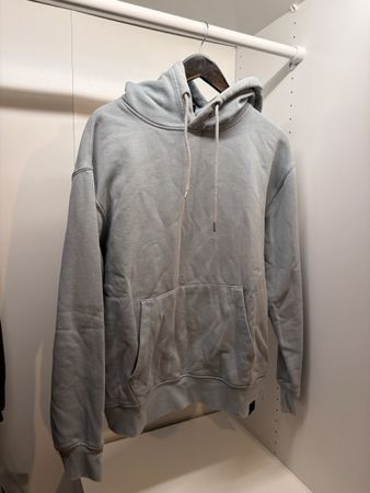 Pull&Bear Hooded Sweatshirt Blue Size M Cotton Blend