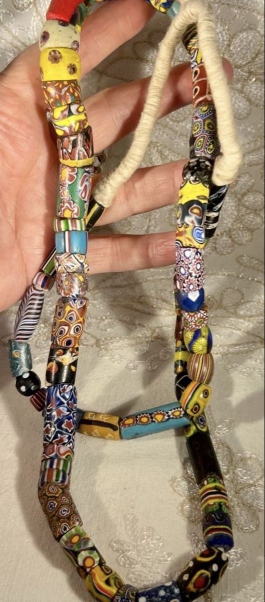 Perlen (unechte): Rang Anciennes Millefiore Trade Beads Murano Multicolore – Gebraucht aus Genève von DELIRBEADS 8
