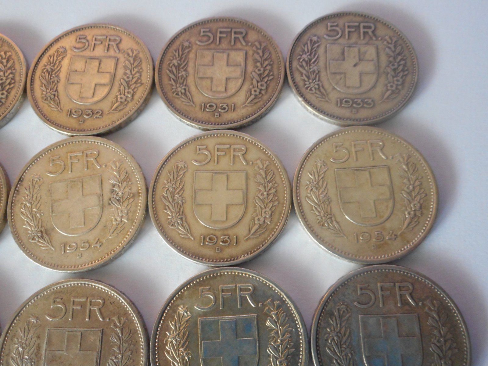 Tutti le monete: 16 x 5 Fr. silber – Usato da Kriegstetten venduto da pizlad2010 3