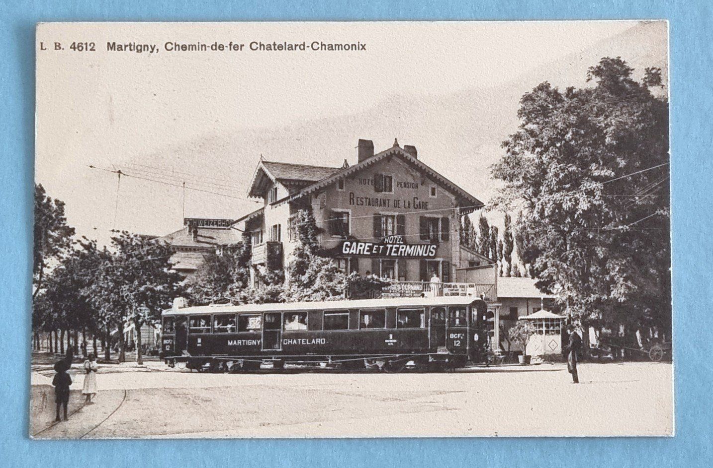 Cartoline postali: Martigny - Gare - Chemin de Fer Chatelard-Chamonix - 1913 – Usato da Rothrist venduto da RROENK