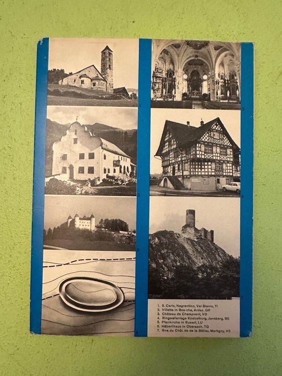 Karte der Kulturgüter Schweiz und Liechtenstein 1970 Kaufen auf Ricardo