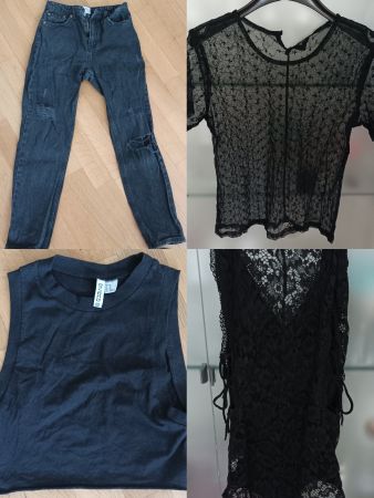 Schwarzes Kleiderpaket, Grösse S, Hose 34 Sommer Sale!