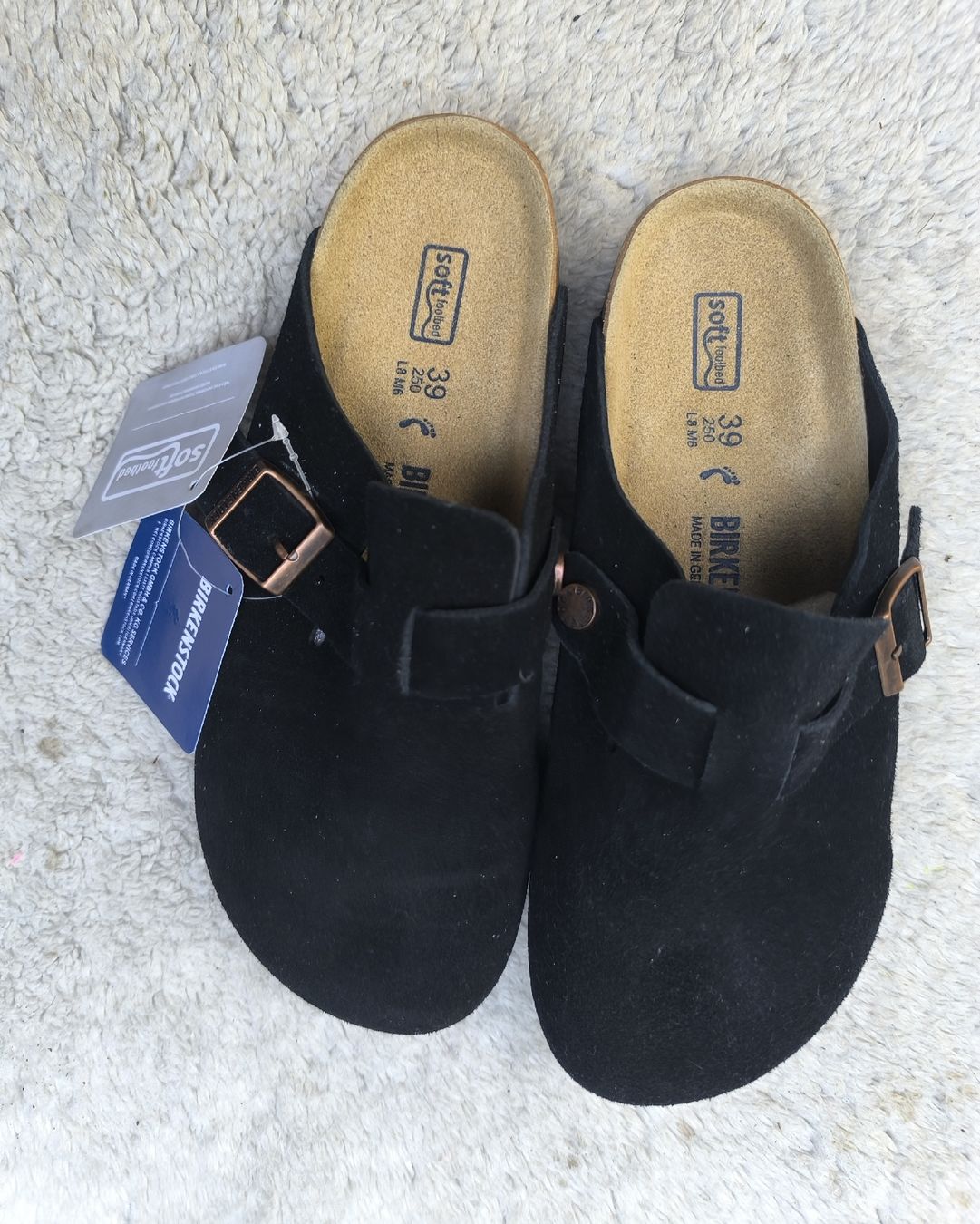 Birkenstock Scarpe da donna: Ungetragene Pantoletten / Mules / Clogs – Grösse 39 – Nuovo e nell'imballaggio originale da Péry venduto da 1000y. 3