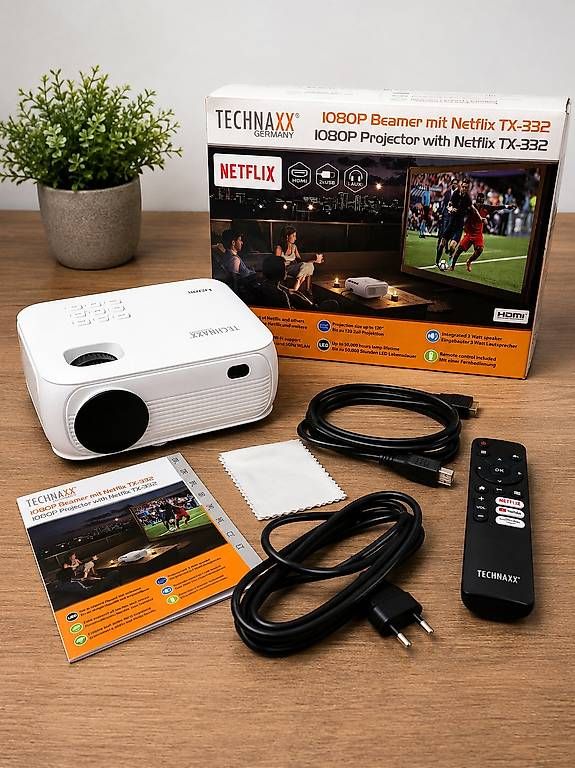 Vidéoprojecteurs: TECHNAXX TX-332 Full HD Beamer mit Netflix  – D'occasion à Seewis Dorf par car_8zkr