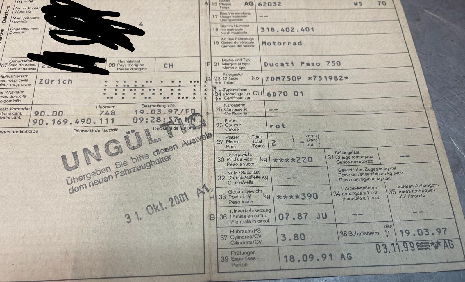 Ducati Strada: Ducati Paso 750 – Usato da Gränichen venduto da nicolo62 3