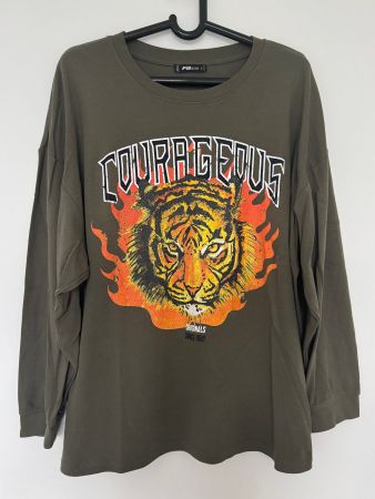 Langarm Shirt "Courageous" Tiger Gr. L