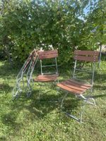 4x Gartenstuhl / Beizenstuhl, klappbar, Holz