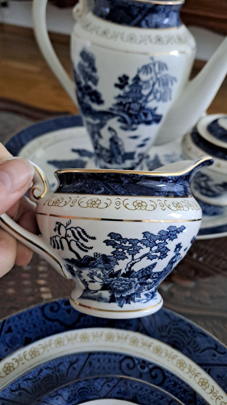Set di piatti: Teekannenset mit Teller von Nikko, Japan – Usato da Bern venduto da shery33 6
