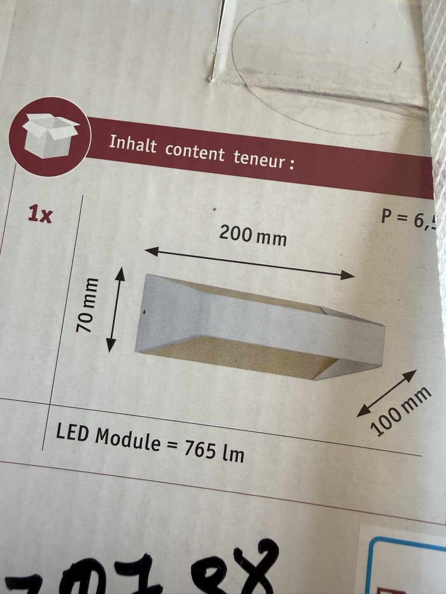 Paulmann Lampade: Modern White LED Wall Light Bar - 200mm - Paulmann – Nuovo e nell'imballaggio originale da Wallbach venduto da Nenex 6