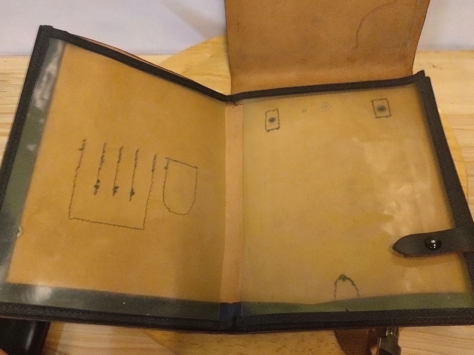 Koffer & Taschen: Ancienne pochette à documents en cuir type PTT – Gebraucht aus Farvagny-le-Grand von LaCaverne 5