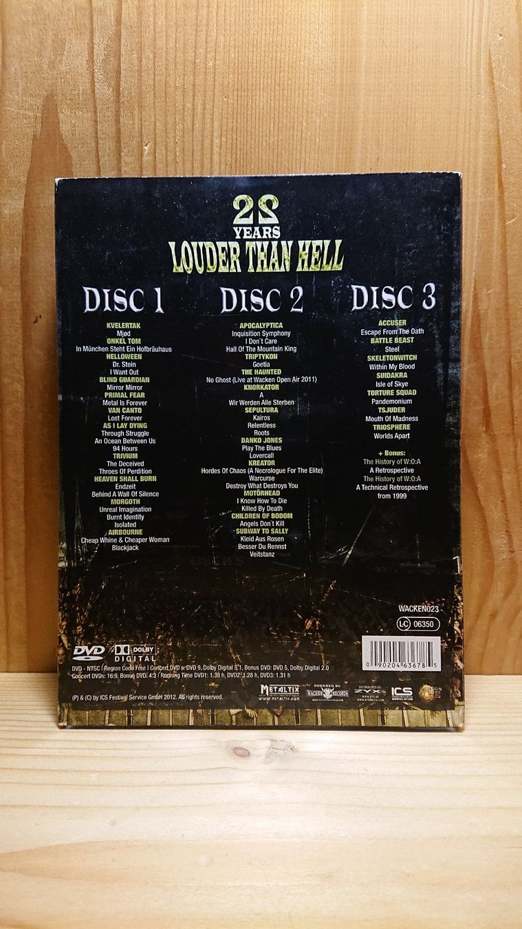 Tutti i DVDs: LIVE AT WACKEN 2011 auf DVD 25 Years louter than Hell – Usato da Wilderswil venduto da Exebub 1