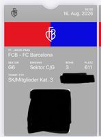 2 Tickets FCB - FC Barcelona