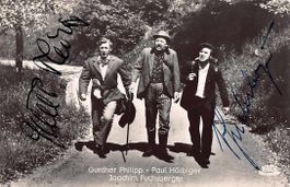 NEU: PAUL HÖRBIGER & JOACHIM FUCHSBERGER - Autogrammkarte