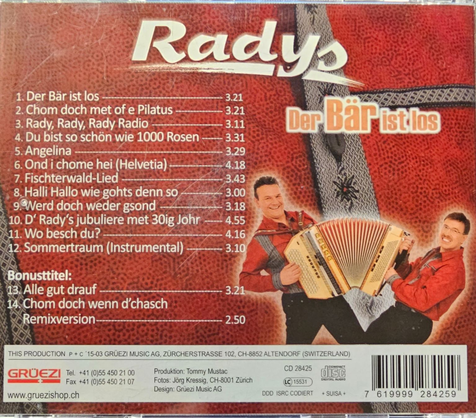 CD: Radys - Der Bär ist los – Usato da Wahlen b. Laufen venduto da Cg10 1