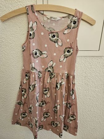 H&M Kleid mit Hasen Muster, Grösse 134/140, Sommer