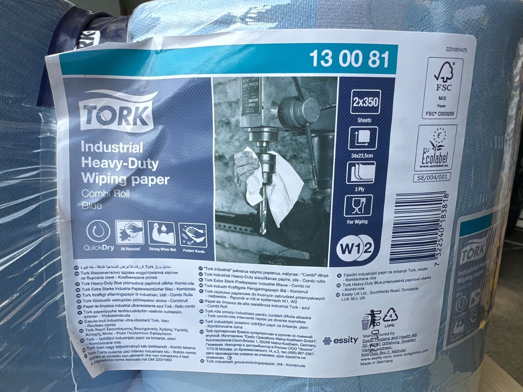 Portasciugamani: 2 Tork Handpapier-Rollen – Nuovo e nell'imballaggio originale da Necker venduto da liq24 2