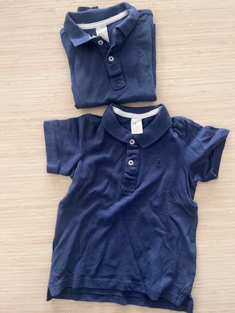 Lot de 2 tshirts polos garçon H&M, taille 86 ⚓️