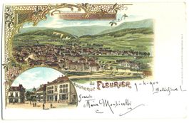 Fleurier. Lithographie. 1900