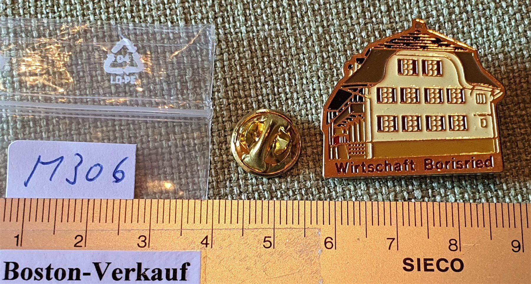 Placchette & Badge: M306 - Pin Wirtschaft Borisried – Usato da Reinach BL venduto da Boston-Verkauf 1