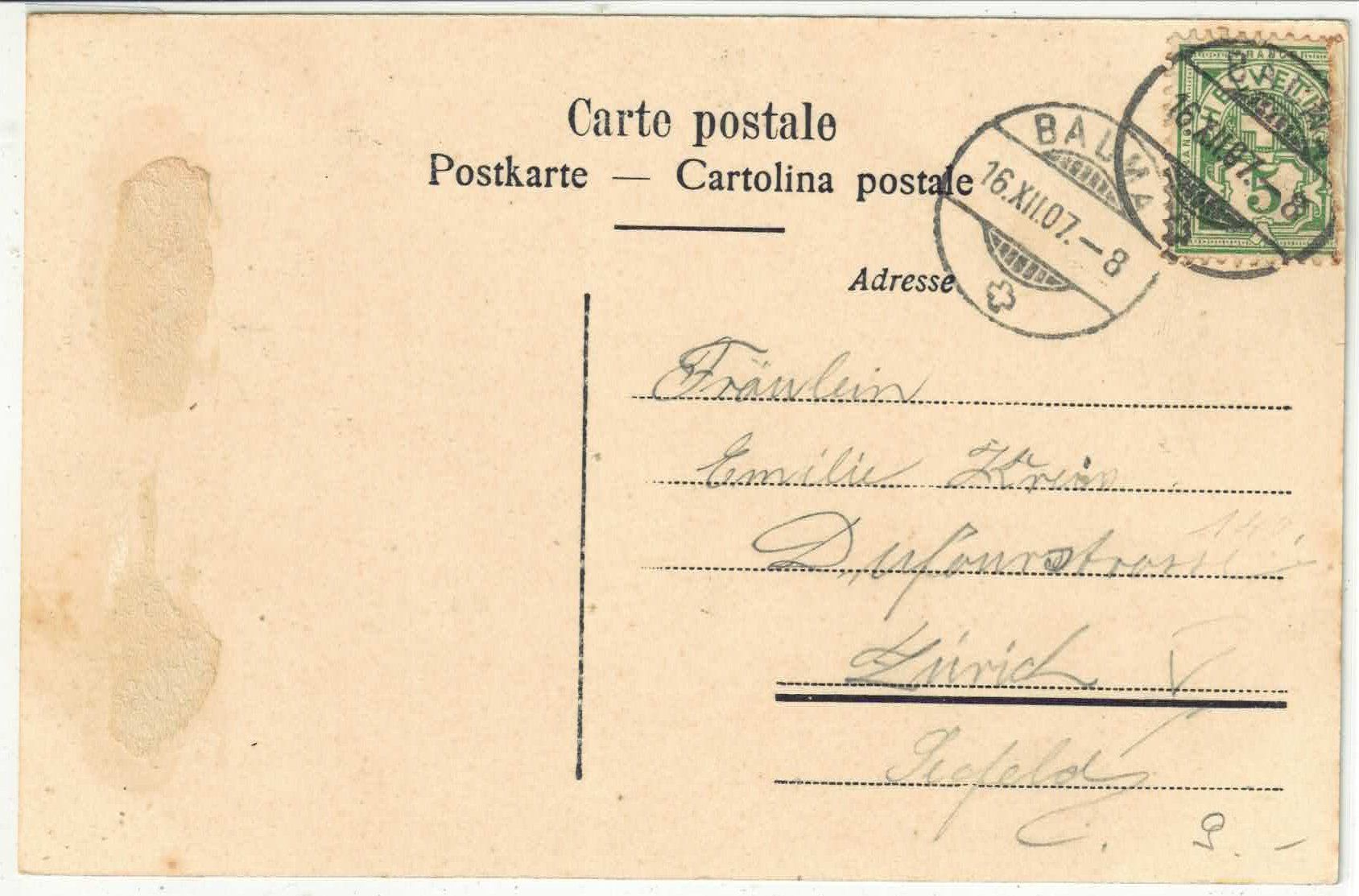 Cartoline postali: Bauma - Dorfansicht mit Bahnviadukt – Usato da Ettingen venduto da Kartenplanet 1