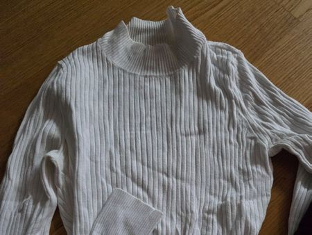 Even&odd Pulli Oberteile langarmshirt M Croptop weiss