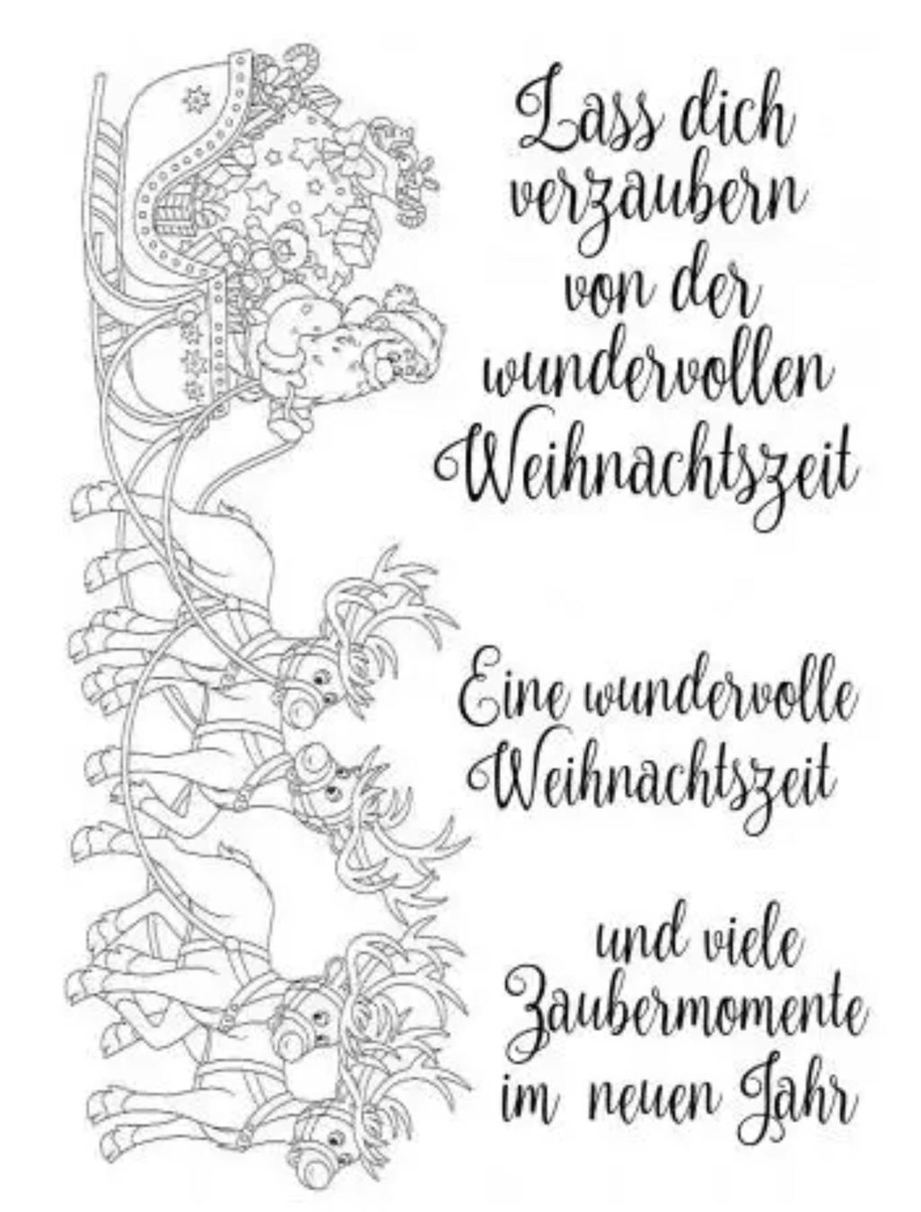 Timbri: Silikonstempel Weihnachten Schlitten – Nuovo e nell'imballaggio originale da Kaltbrunn venduto da schere-stein-papier