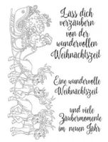 Silikonstempel Weihnachten Schlitten