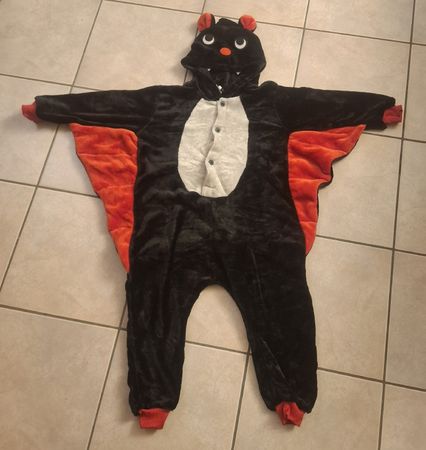 Fledermaus Kostüm Grösse 110 Halloween Fasnacht Overall 🦇🦇