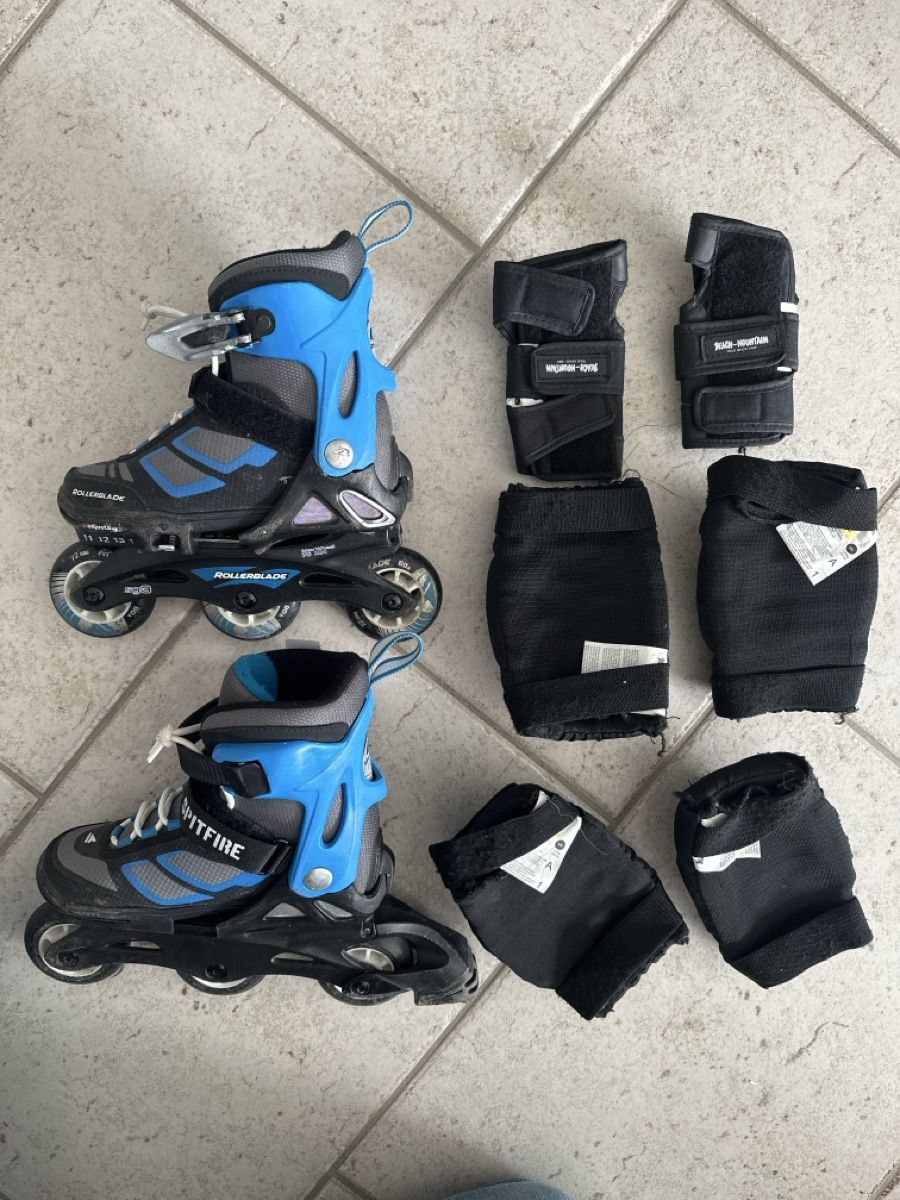 Patins à roul. & inline: Inlineskates Rollerblade Grösse 28-32 gebraucht inkl.Schoner – D'occasion à Wettingen par sue_2v99 1