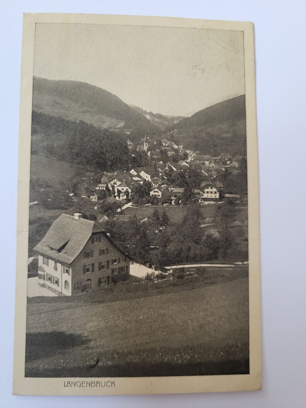 Cartoline postali: Ansichtskarte Langenbrück alte Aufnahme RN – Usato da nunningen venduto da mic_88k2