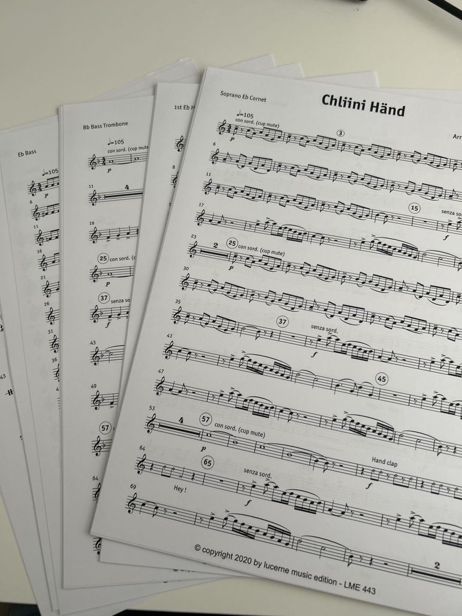 Libri: Brass Band Noten Chlini Händ – Nuovo (secondo la descrizione) da Galgenen venduto da Red27 2