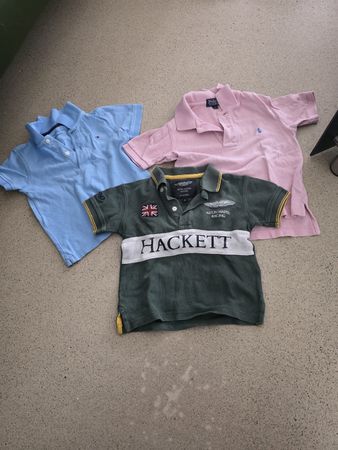 3 Marken Polos kurarm Hilfiger / Hackett