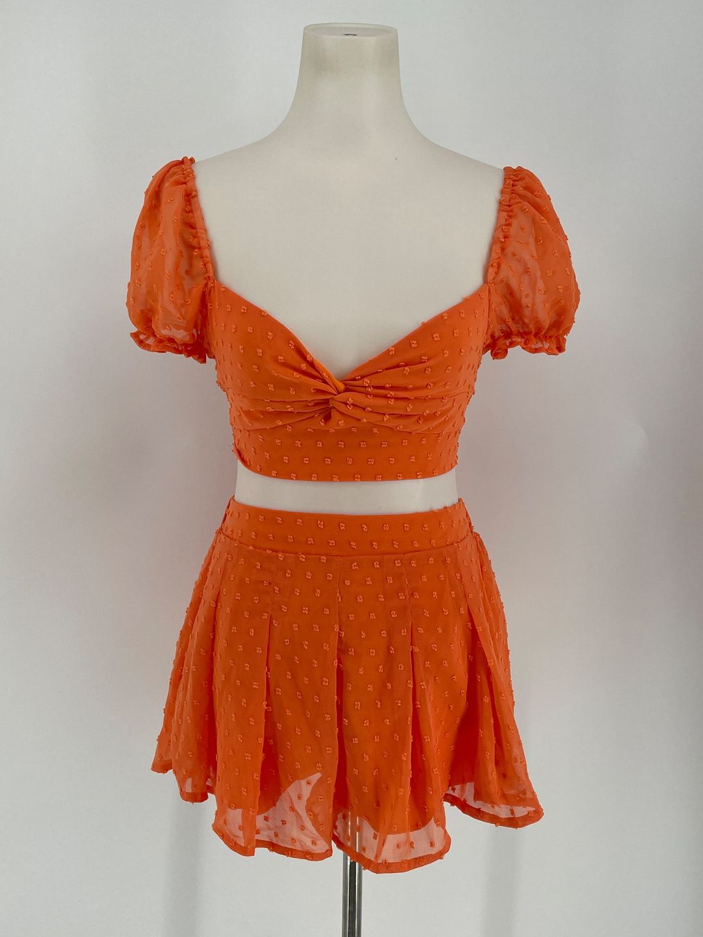 Top: Sommer Set Crop Top mit Rock Gr. S – Usato da Auenstein venduto da moin.
