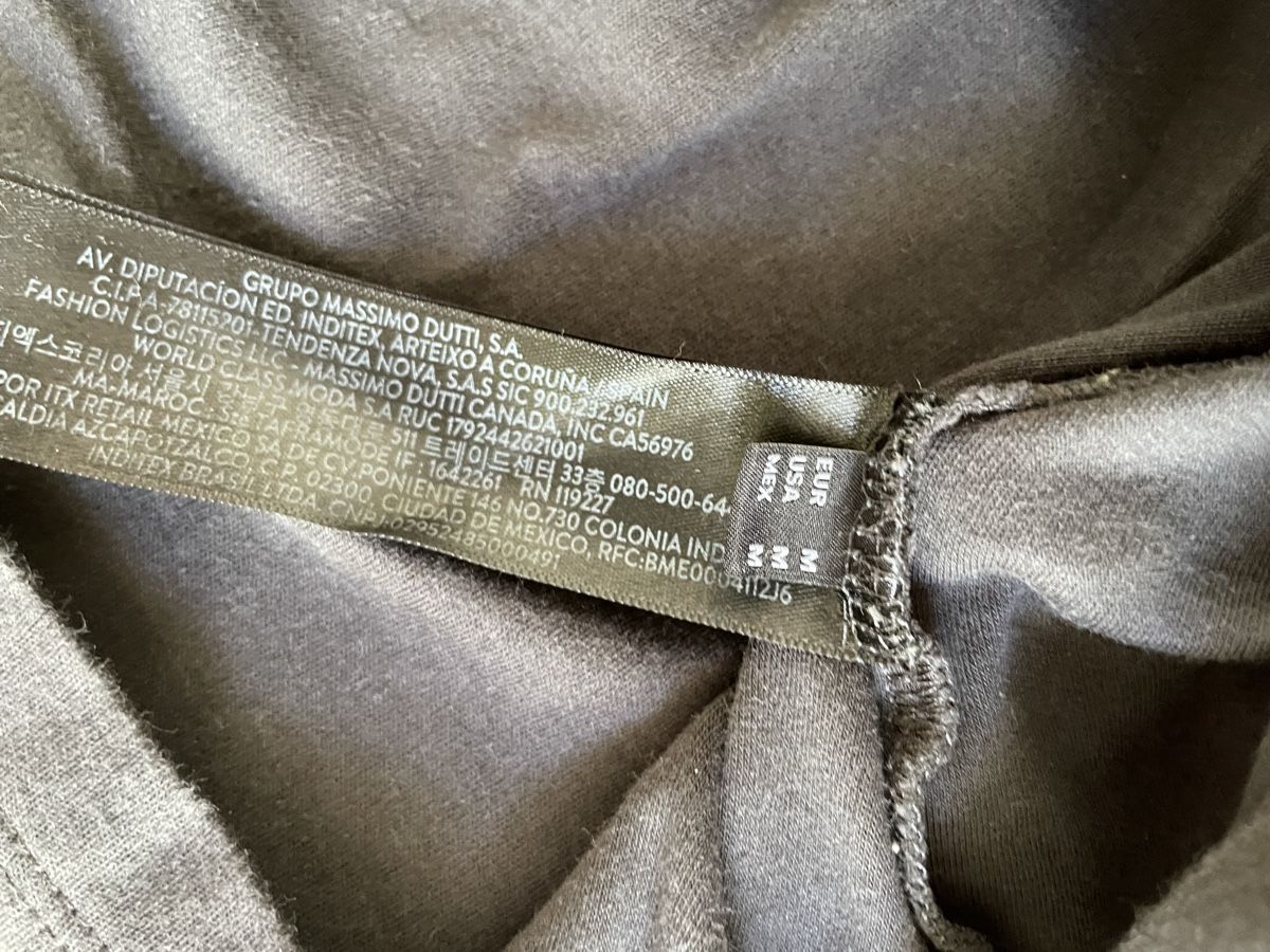 Massimo Dutti T-shirt: Massimo Dutti - T-Shirt, Baumwolle, Gr. M, Anthrazit – Nuovo (secondo la descrizione) da Zürich venduto da knipso 1