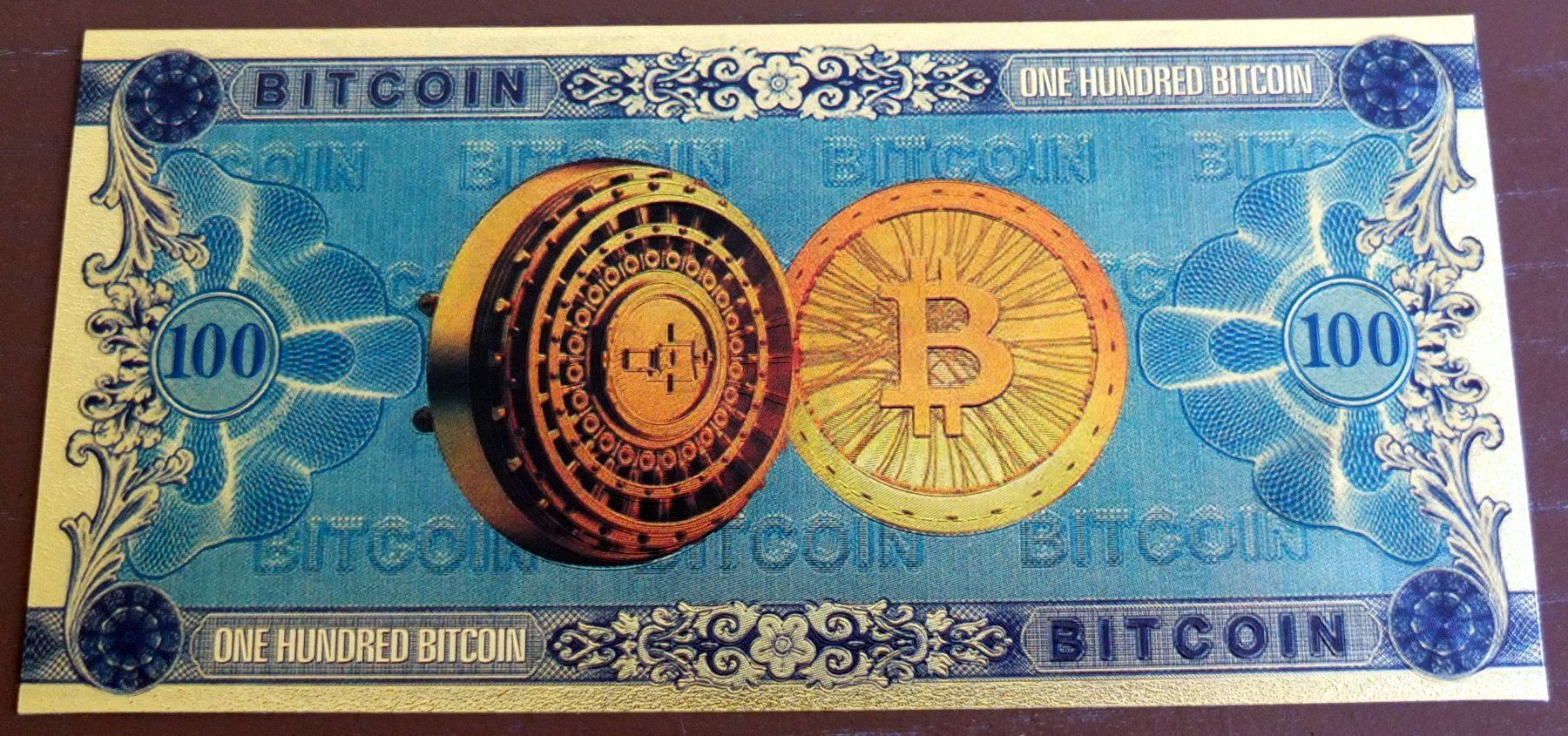 100 Bitcoin Banknote Crypto monnaie Souvenir billet banque (Neu (gemäss  Beschreibung)) in Meyrin für CHF 4.75 – mit Lieferung auf Ricardo kaufen