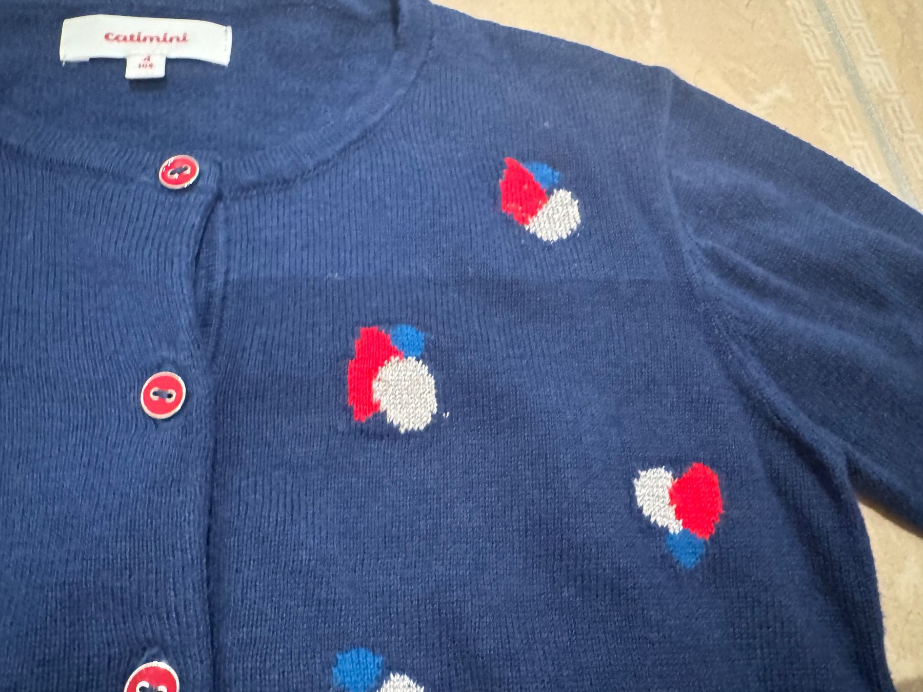 Catimini Jacken & Mäntel: Catimini NWT süsse Strickjacke, 4J 104 – Neu (gemäss Beschreibung) aus Klingnau von Markus14 3