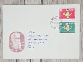 CL07 Enveloppe + Timbre Suisse 1959