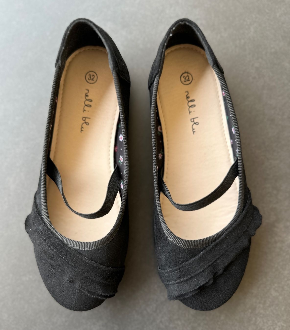 Scarpe per ragazze: TOP > Gr 32 Ballerinas schwarz Wildlederoptik – Nuovo (secondo la descrizione) da Rickenbach b. Wil venduto da sunneschii_ 3
