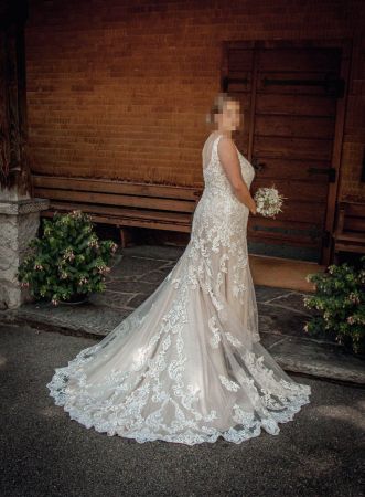 Brautkleid in Ivory/Champagner von Chez Janine