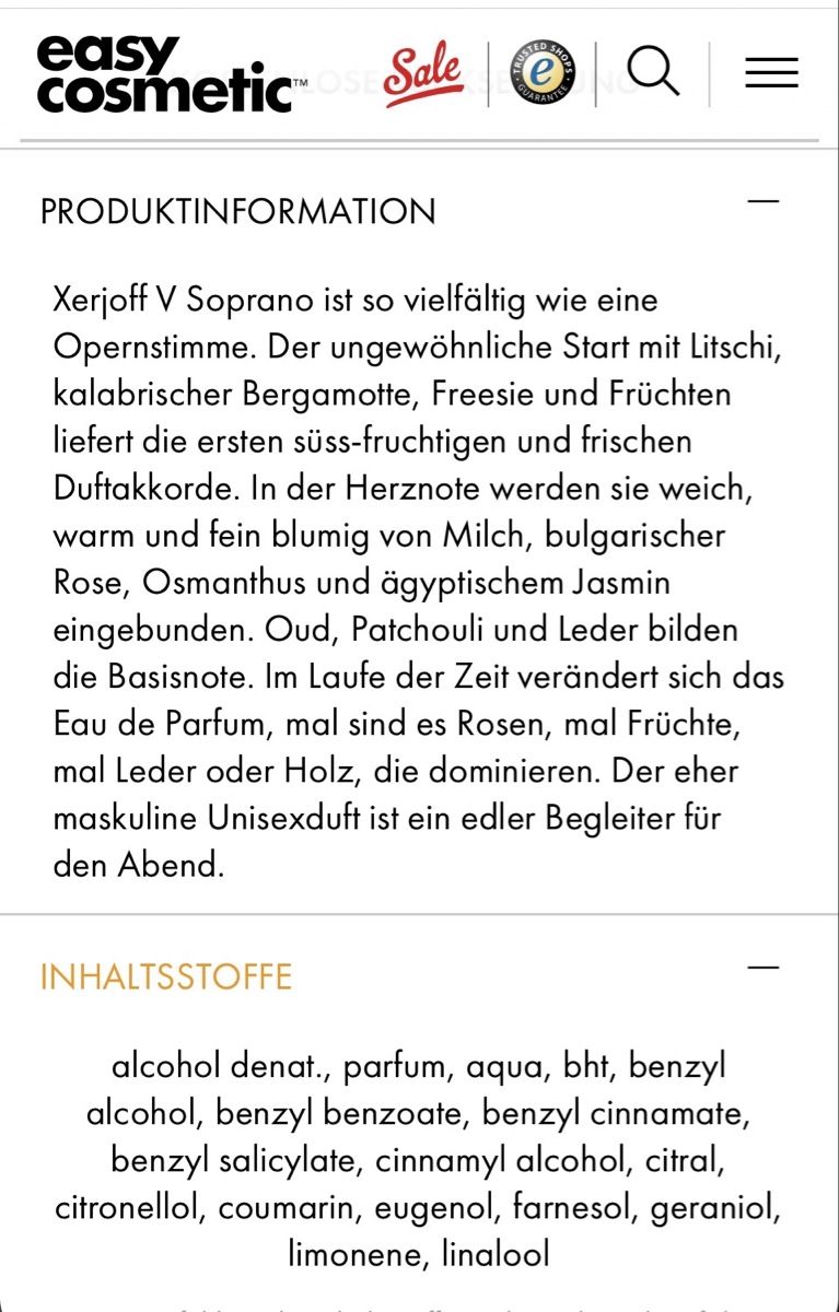 Xerjoff Parfum & Eau de Toilette: Xerjoff Soprano 100 ml – Neu (gemäss Beschreibung) aus Sursee von rut_k5z5 5