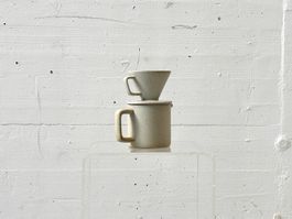 Caffettiera in ceramica per caffè filtro, anni ’50