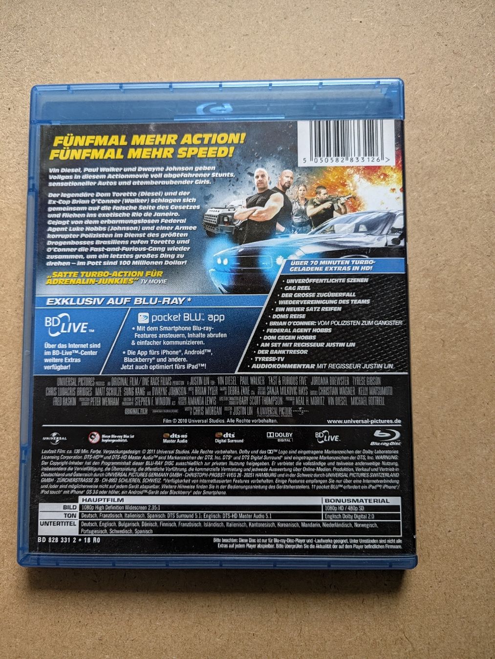Tutti i DVDs: Blu-ray Fast and Furious 5  – Usato da Chur venduto da FreakofRarity 1