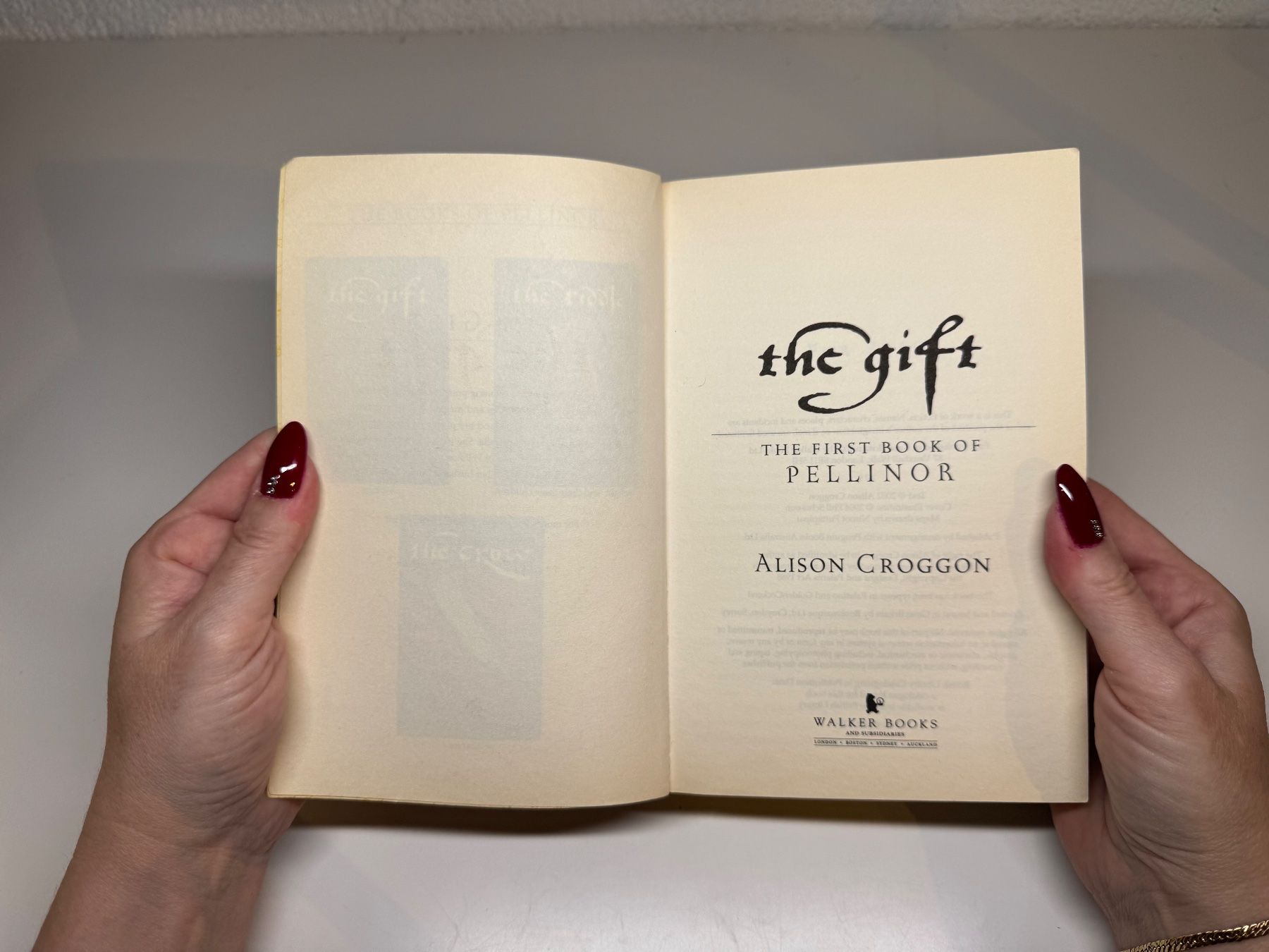 Libri: NOVEL: Alison Groggon, The Gift – Usato da Grosswangen venduto da English_books 2